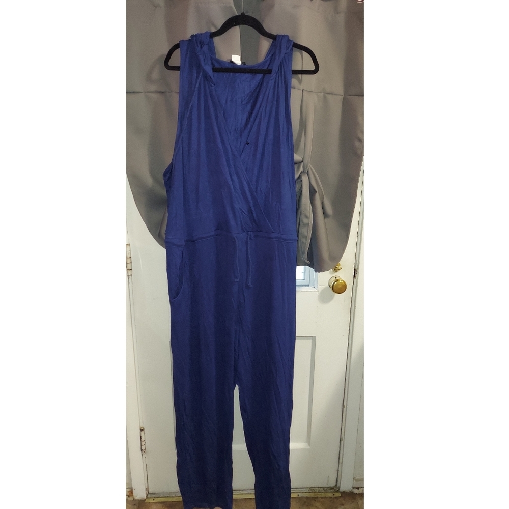 Plus Sized Women's Royal Blue Jumpsuit